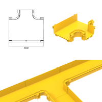 Khớp Nối Máng Cáp Quang Horizontal Tee CF240 Sang CF120 – Giải Pháp Chia Nhánh Ngang