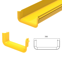 Cửa Thoát Cáp (Trumpet) cho Máng Cáp Quang CF300 – Bảo Vệ Bán Kính Uốn & Hỗ Trợ Rút Cáp An Toàn