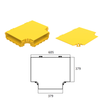 Nắp Che Khớp Nối Chữ T Ngang CF360 – Bảo Vệ Thẩm Mỹ & An Toàn