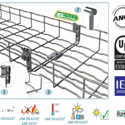 MÁNG CÁP BASKET TRAY BASORFIL - MÁNG LƯỚI BF2R BASORFIL CHO DATACENTER