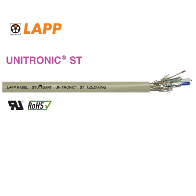  Cáp Điều Khiển RS-485 UNITRONIC ST 2919 Cặp Xoắn 1x2x24 AWG Hãng Lapp 3800765