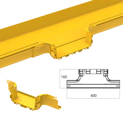 Khớp Nối Máng Cáp Quang Universal Tee CF240 – Giải Pháp Chia Nhánh Chính Xác & An Toàn