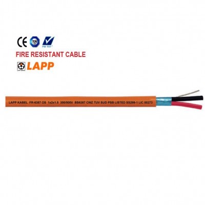 Cáp Điều Khiển Chống Cháy Chống Nhiễu 1 Cặp Xoắn 1x2x1.5mm2 Hãng Lapp Kabel FR-6387 OS